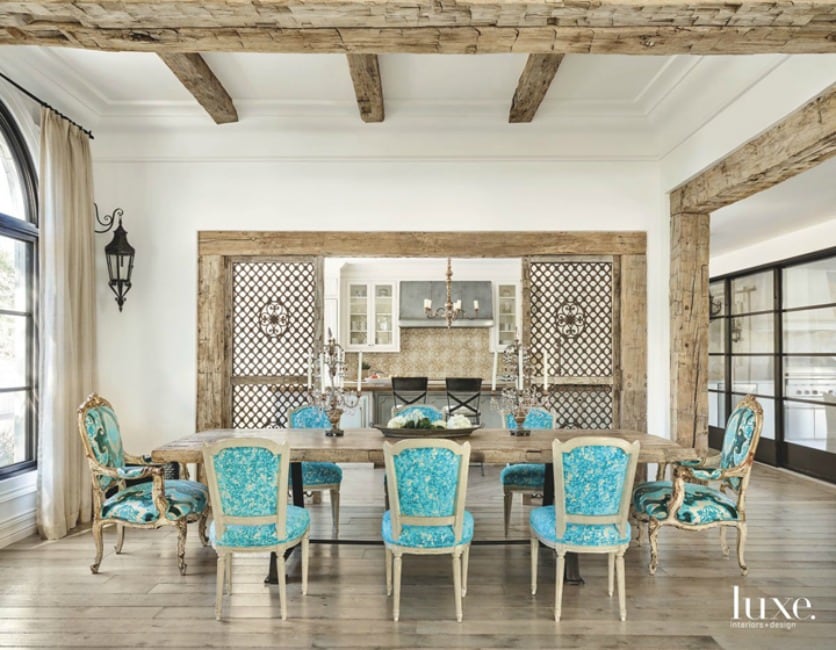 Gorgeous dining room ideas with color for a designer look and unique design ideas! see more on https://ablisfulnest.com/