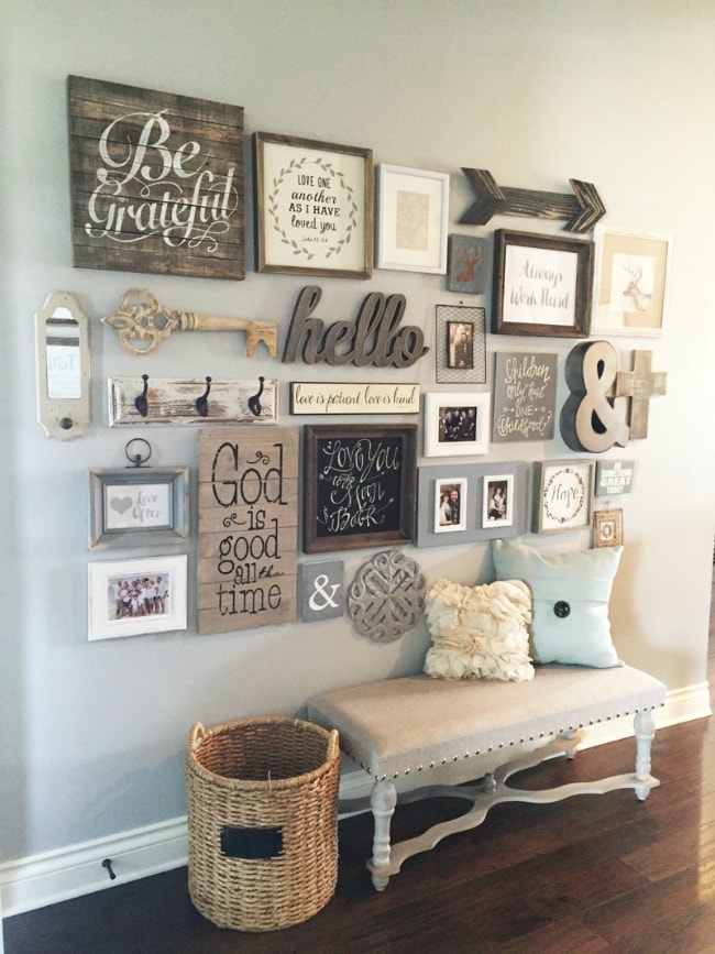 Tackle that blank wall and get inspired with these 20 gallery wall design ideas! 
