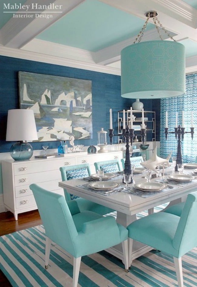 Gorgeous dining room ideas with color for a designer look and unique design ideas! see more on https://ablisfulnest.com/