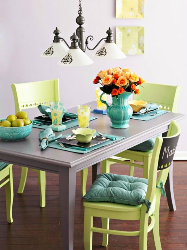 Gorgeous dining room ideas with color for a designer look and unique design ideas! see more on https://ablisfulnest.com/