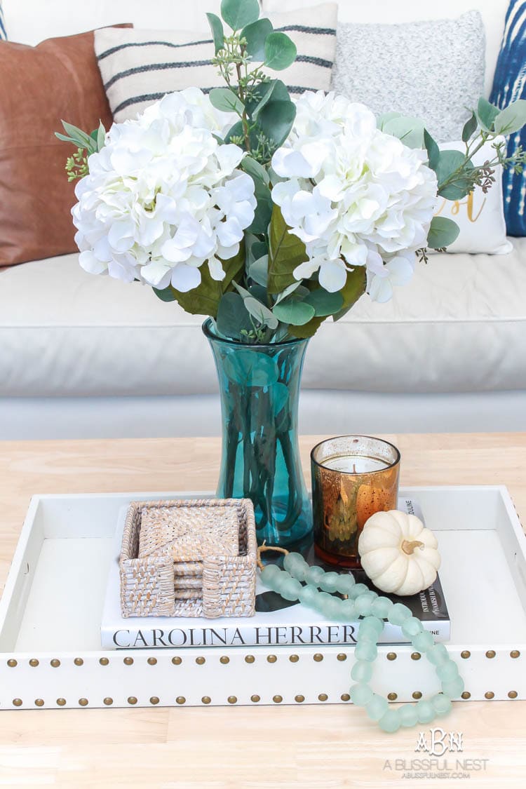 Full of rich jewel tones for fall, come visit my fall home tour! See more on https://ablisfulnest.com/ #ABlissfulNest #falldecor #falldecorideas #fall