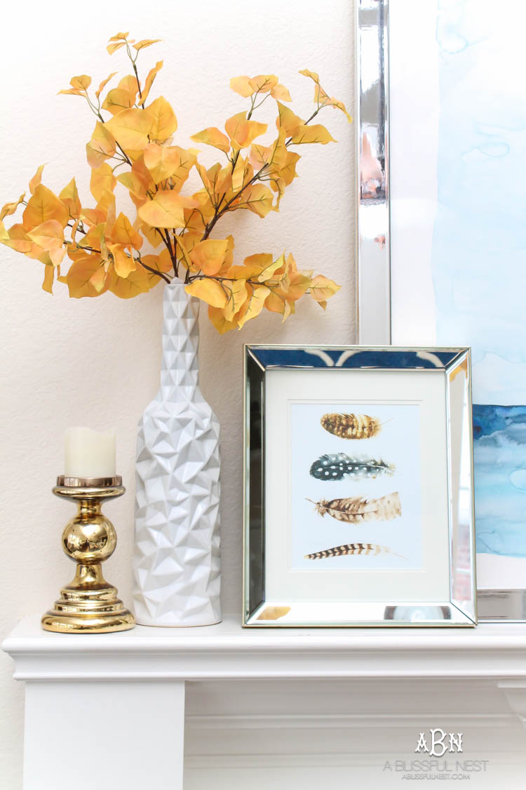 Full of rich jewel tones for fall, come visit my fall home tour! See more on https://ablisfulnest.com/ #ABlissfulNest #falldecor #falldecorideas #fall