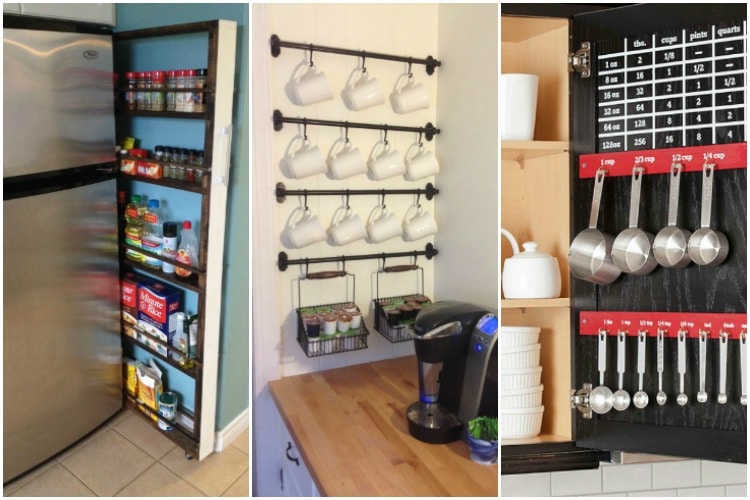 These are the most brilliant kitchen organization hacks ever! See more on https://ablisfulnest.com/ #kitchenorganization #organizationideas #kitchenhacks