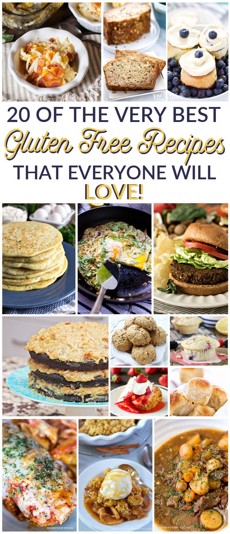 So many yummy and easy gluten free recipes in this post! #glutenfree #gfrecipes #glutenfreerecipe
