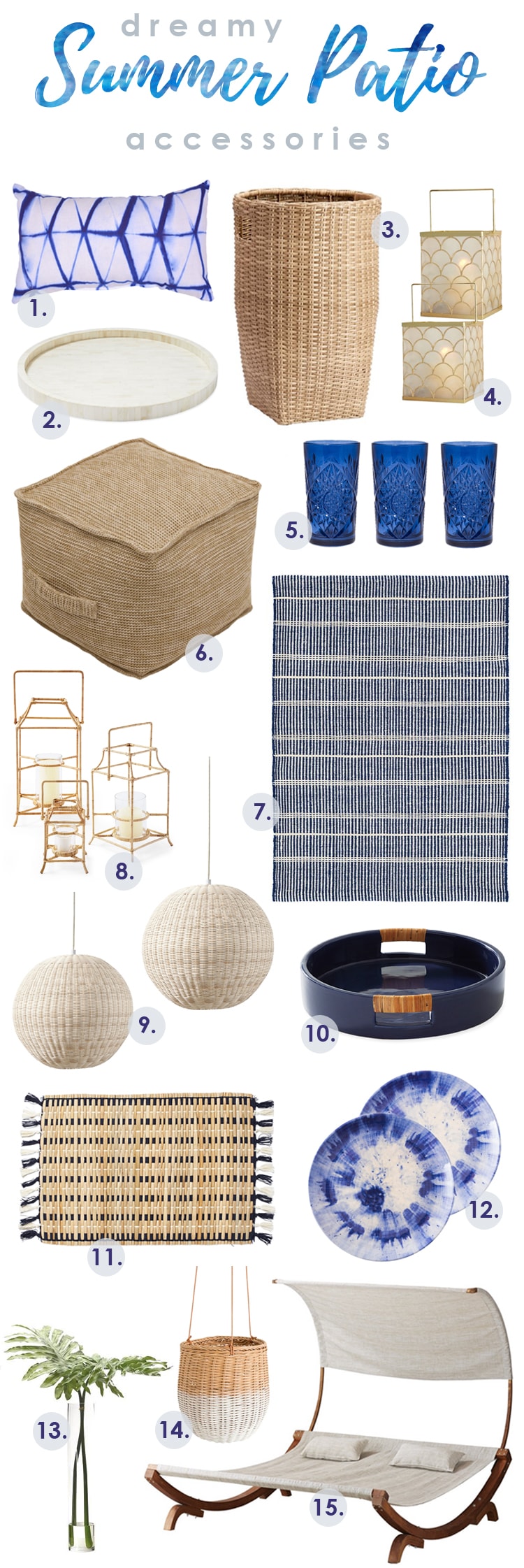 Dreamy Summer Patio Accessories