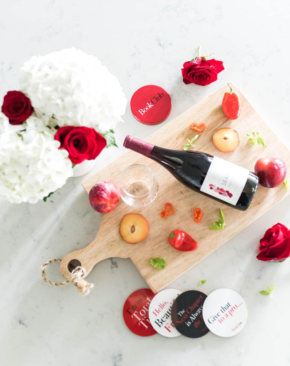 A delicious Spicy Wine Frosé Cocktail Recipe to celebrate a girls night in to watch Book Club! #ad #Bookclub
