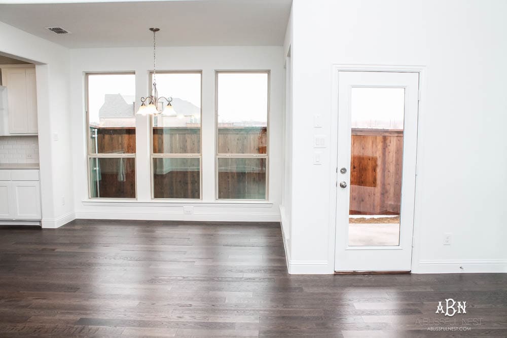 This is the simplest and easy way to install farmhouse barnwood on a ceiling! Just peel and stick these boards from Stikwood for a dramatic makeover to your plain ceiling or wall. More details on https://ablisfulnest.com #farmhousedecor #farmhouseproject #farmhousestyle #ad #stikwood