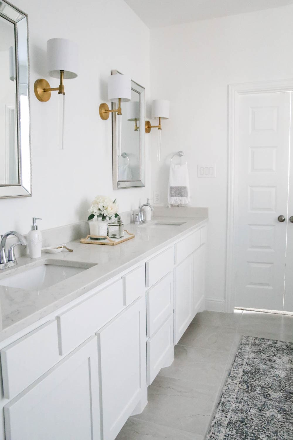 Add affordable decorative layers to your bathroom to refresh the space with these amazing finds from At Home Stores! #AtHomeStores #AtHomeFinds #ABlissfulNest #ad