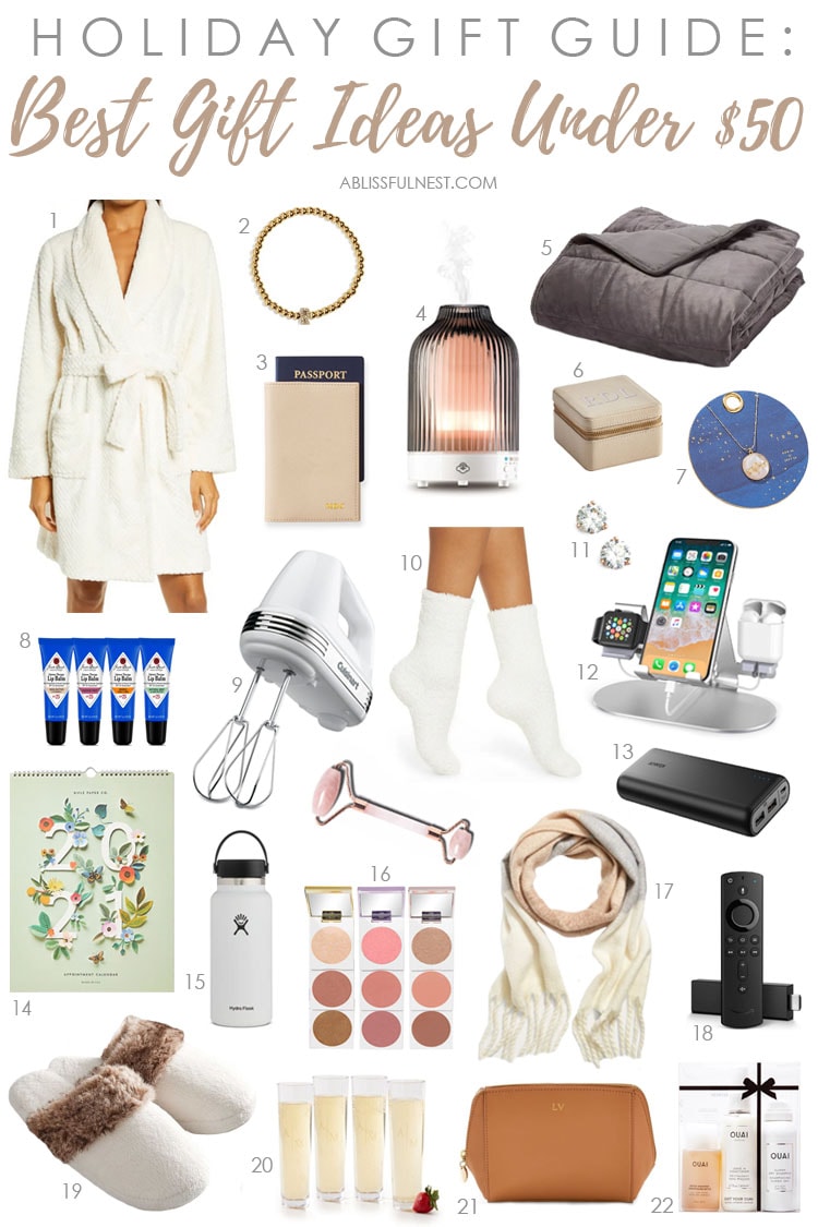 Christmas gift ideas under ! #ABlissfulNest #christmas #giftideas