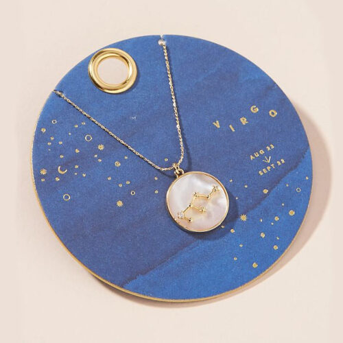 This zodiac necklace is such a fun under  gift idea! #ABlissfulNest
