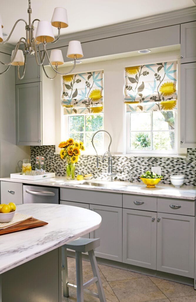 Kitchen using Pantone's colors of 2021