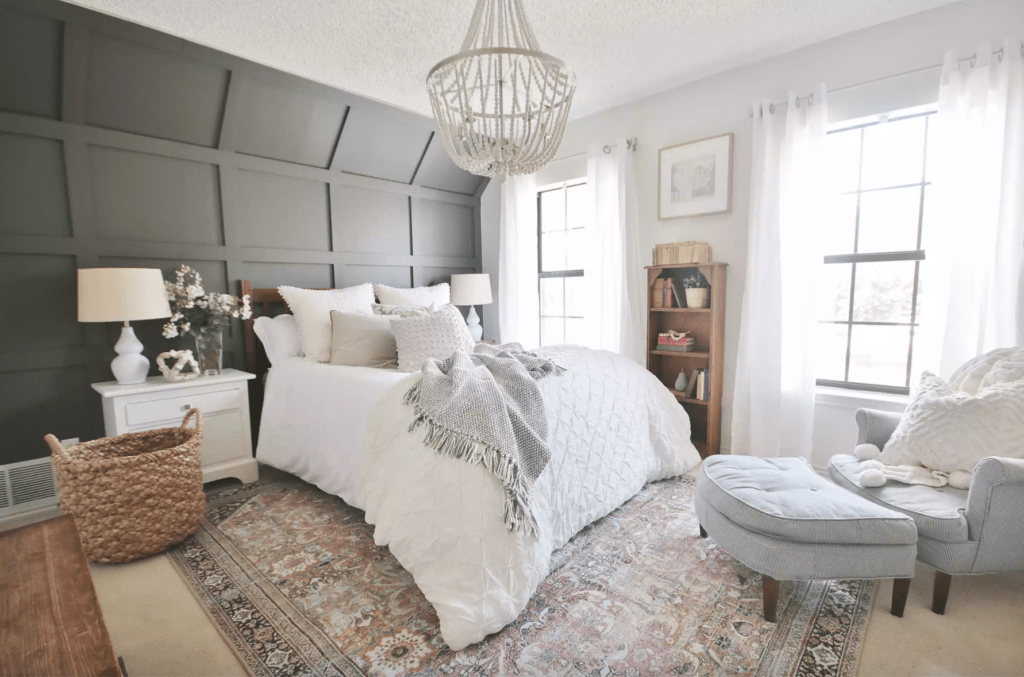 2021 paint color trends of the year Urbane Bronze accent wall