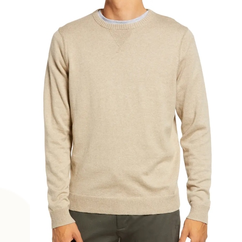 This cotton and cashmere sweater is under  and a great holiday gift idea for men! #ABlissfulNest