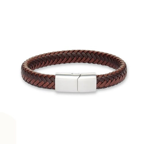 This leather bracelet is a great gift idea for men this season! It's under  too! #ABlissfulNest