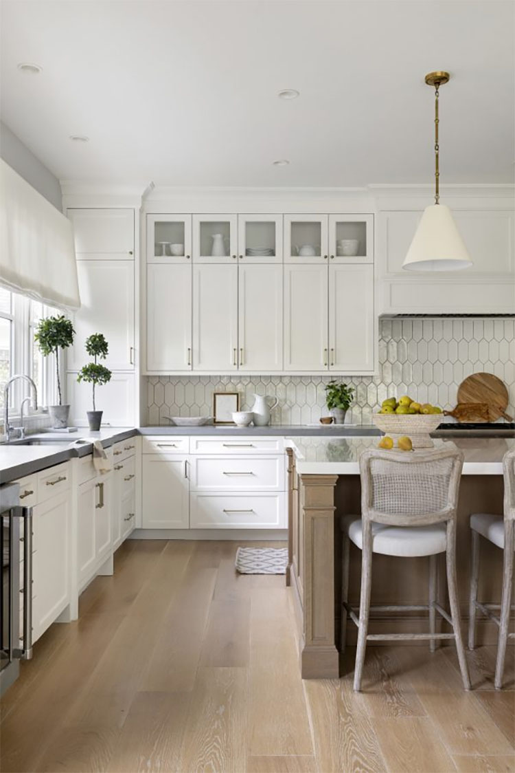 This stunning kitchen designed by Bria Hammel Design is so beautiful! #ABllissfulNest