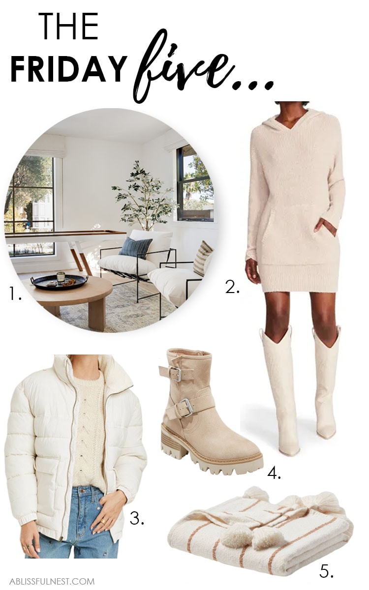 Five of the best finds from the week! #ABlissfulNest