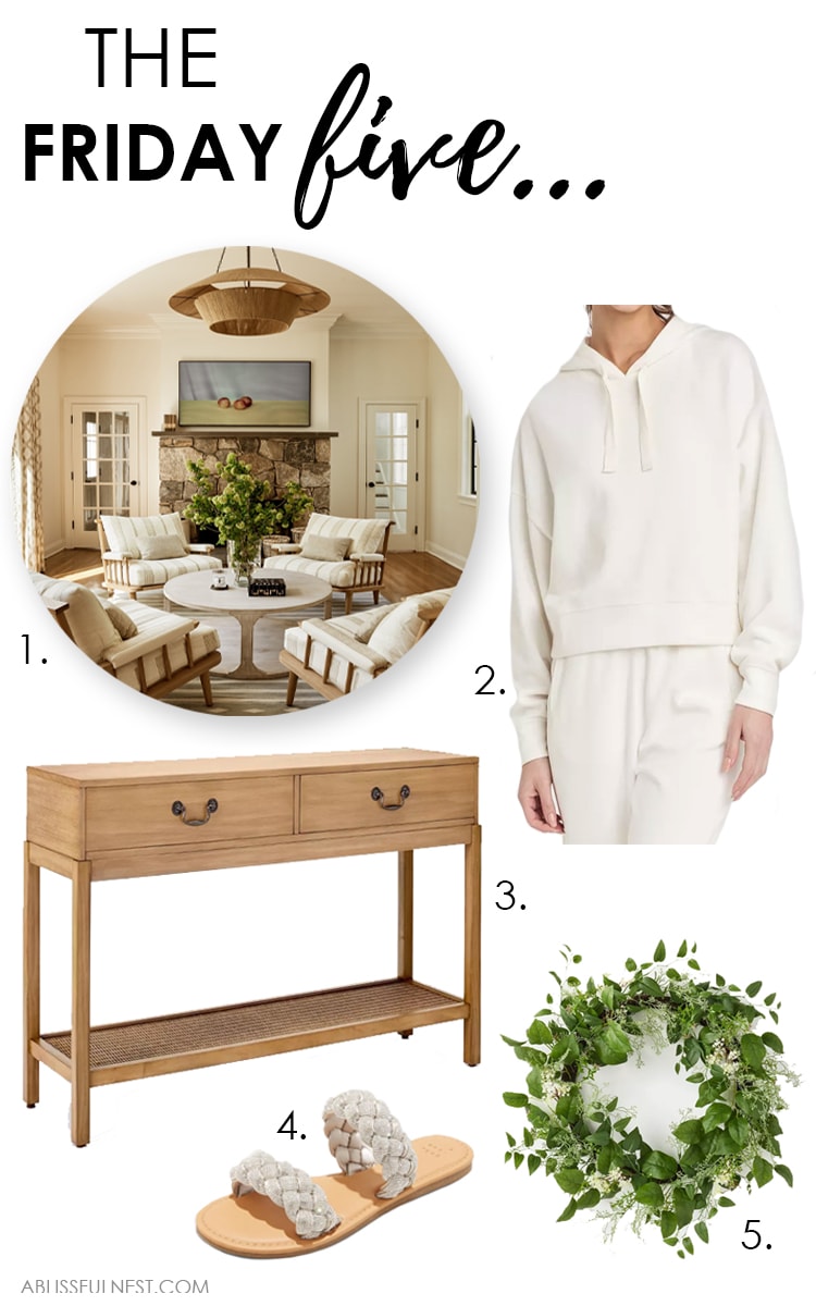 Five of the best finds from the week! #ABlissfulNest