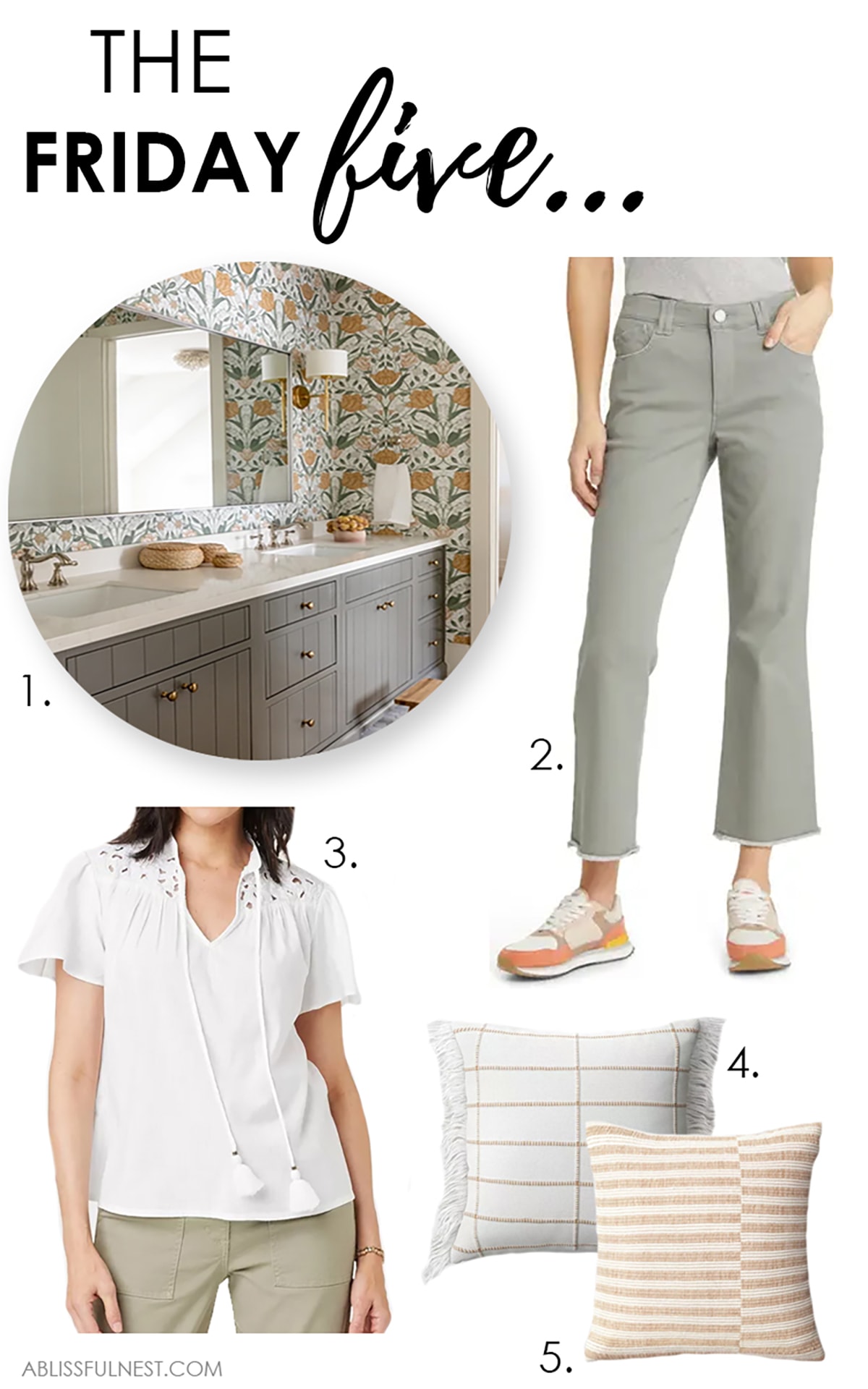 Five of the best finds from the week! #ABlissfulNest