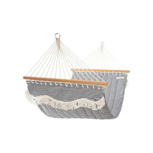 This navy striped hammock is the perfect Mother's Day gift idea! #ABlissfulNest