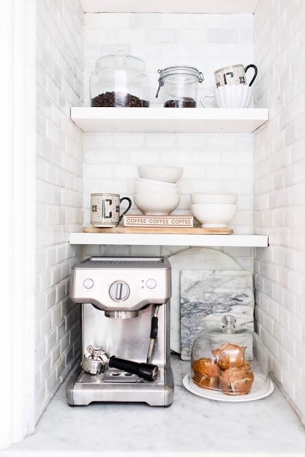 Home Coffee Station Ideas For Kitchens
