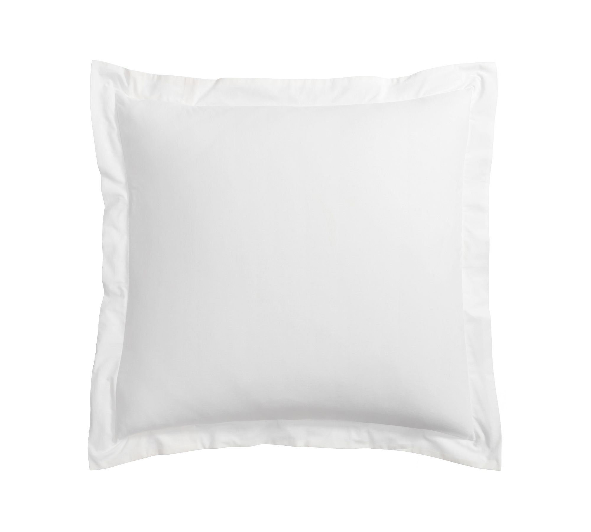 white ruffle euro sham