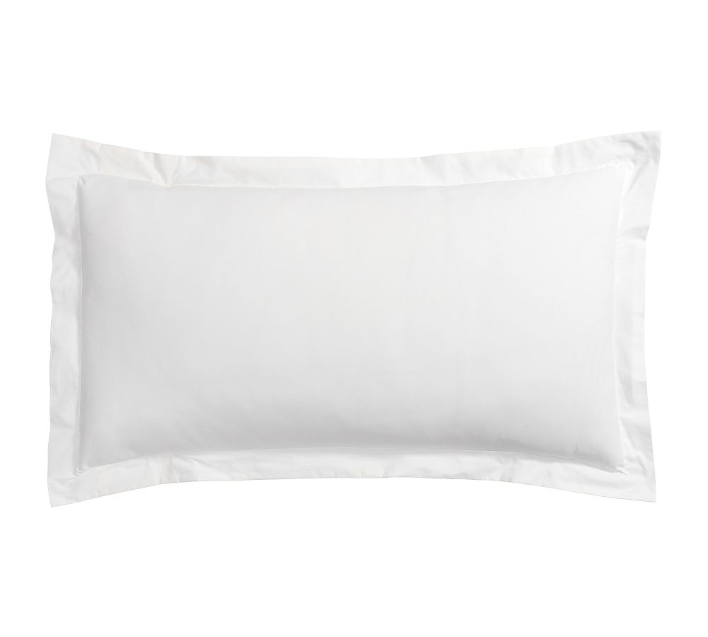 white ruffle king sham