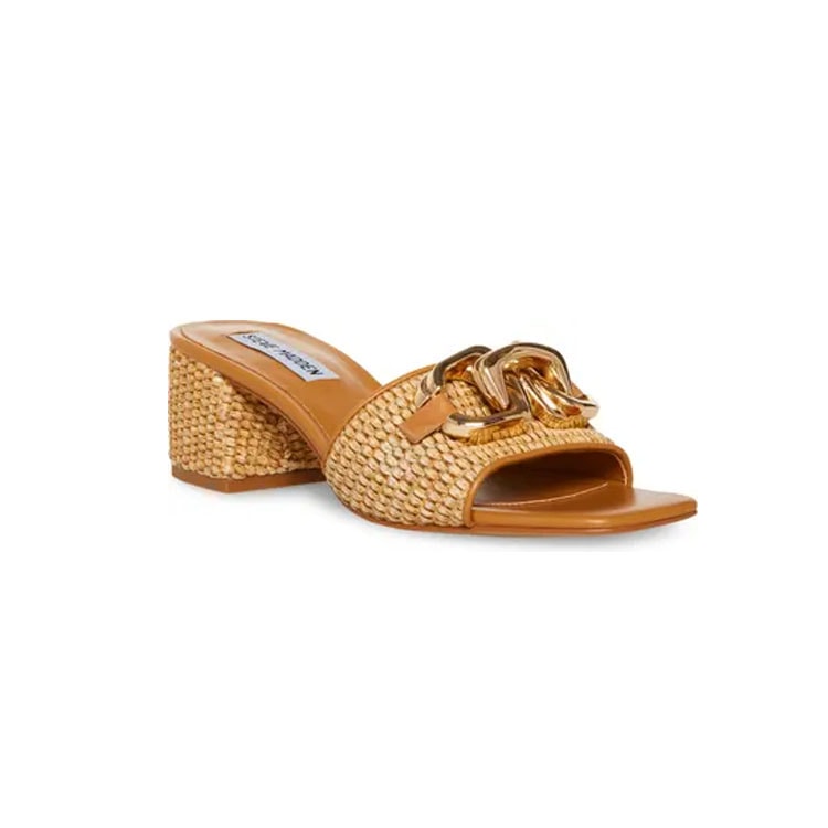 These raffia block heel sandals are so fun for summer! #ABlissfulNest