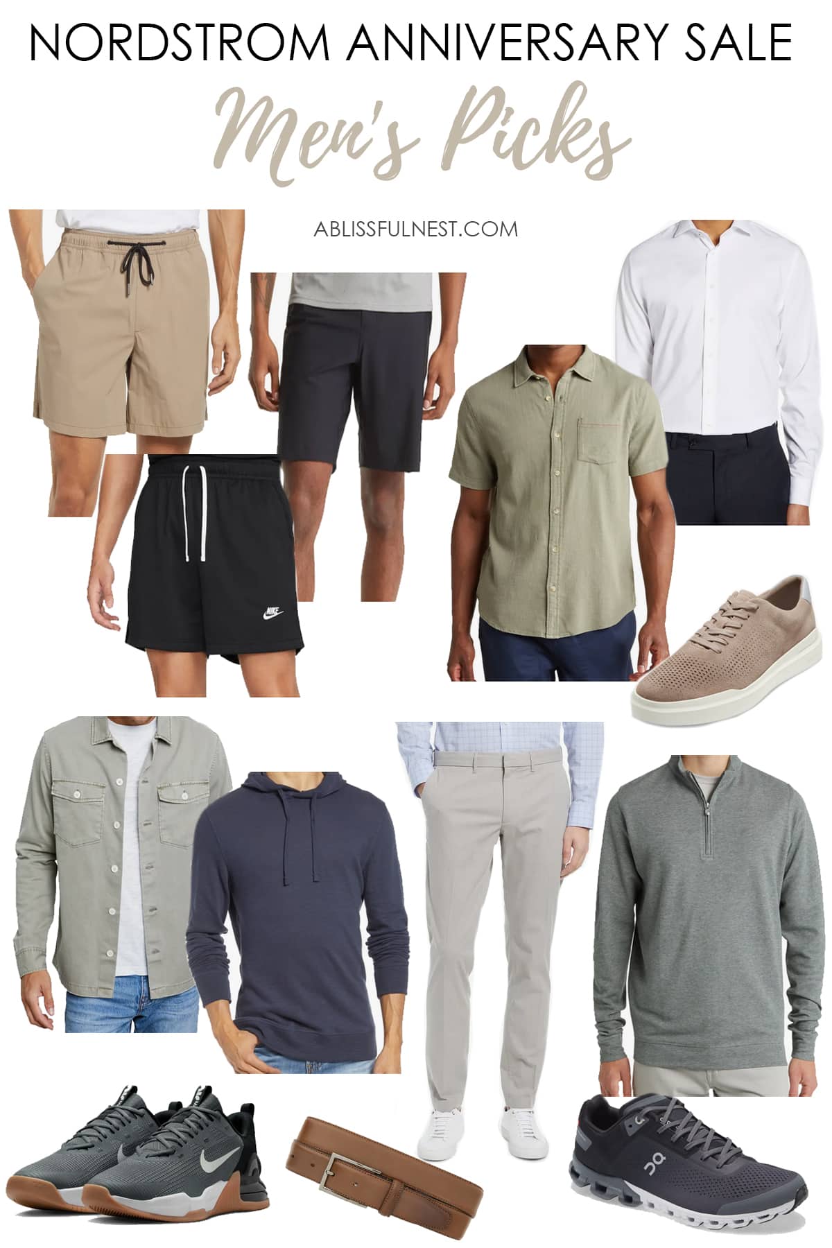 Nordstrom Anniversary Sale men's clothing and shoe picks! #ABlissfulNest