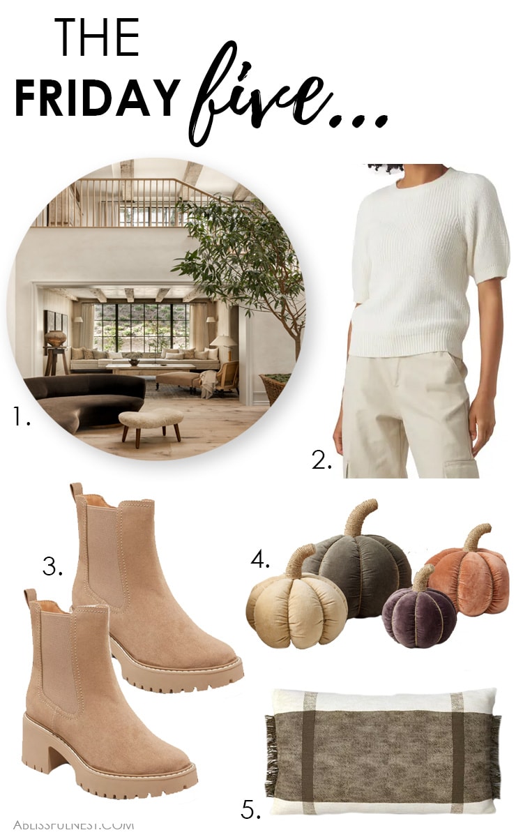 Five of the best finds from the week! #ABlissfulNest