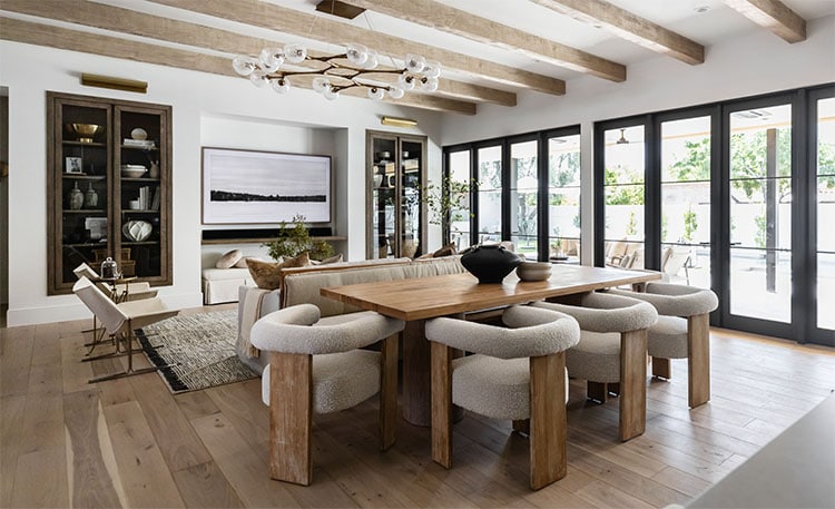 This beautiful open concept living area designed by The Lifestyled Co is the perfect home inspo! #ABlissfulNest
