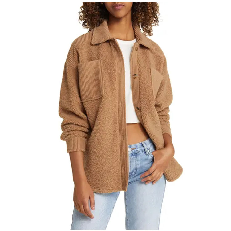 This cozy shacket is under $50 and also comes in ivory and black! #ABlissfulNest