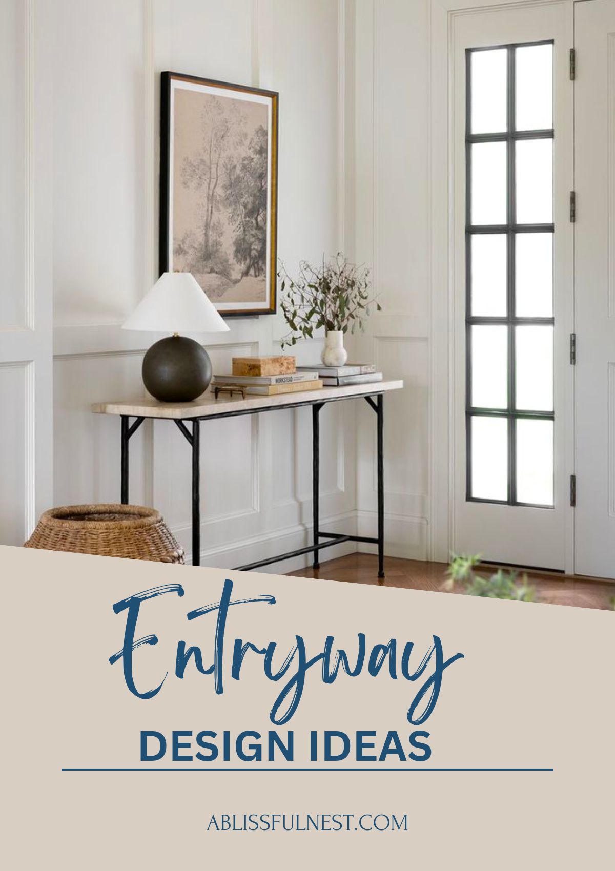 minimalist entryway decor style