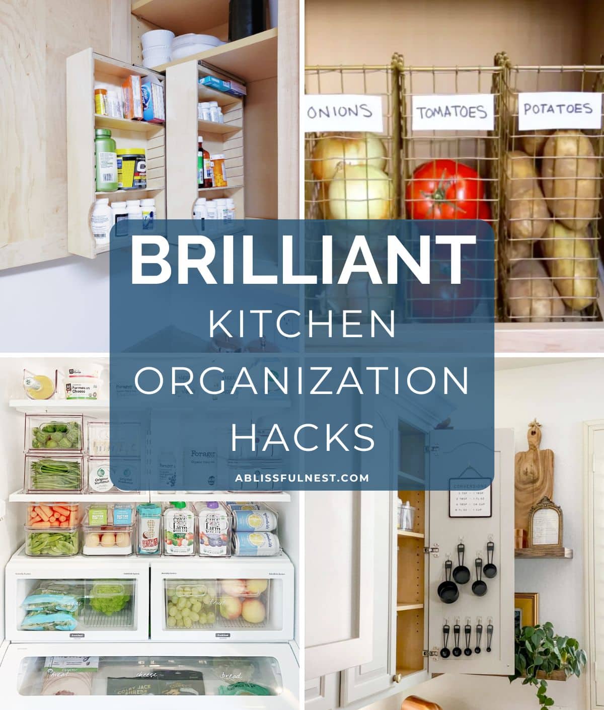 collection of imaginative kitchen organization ideas