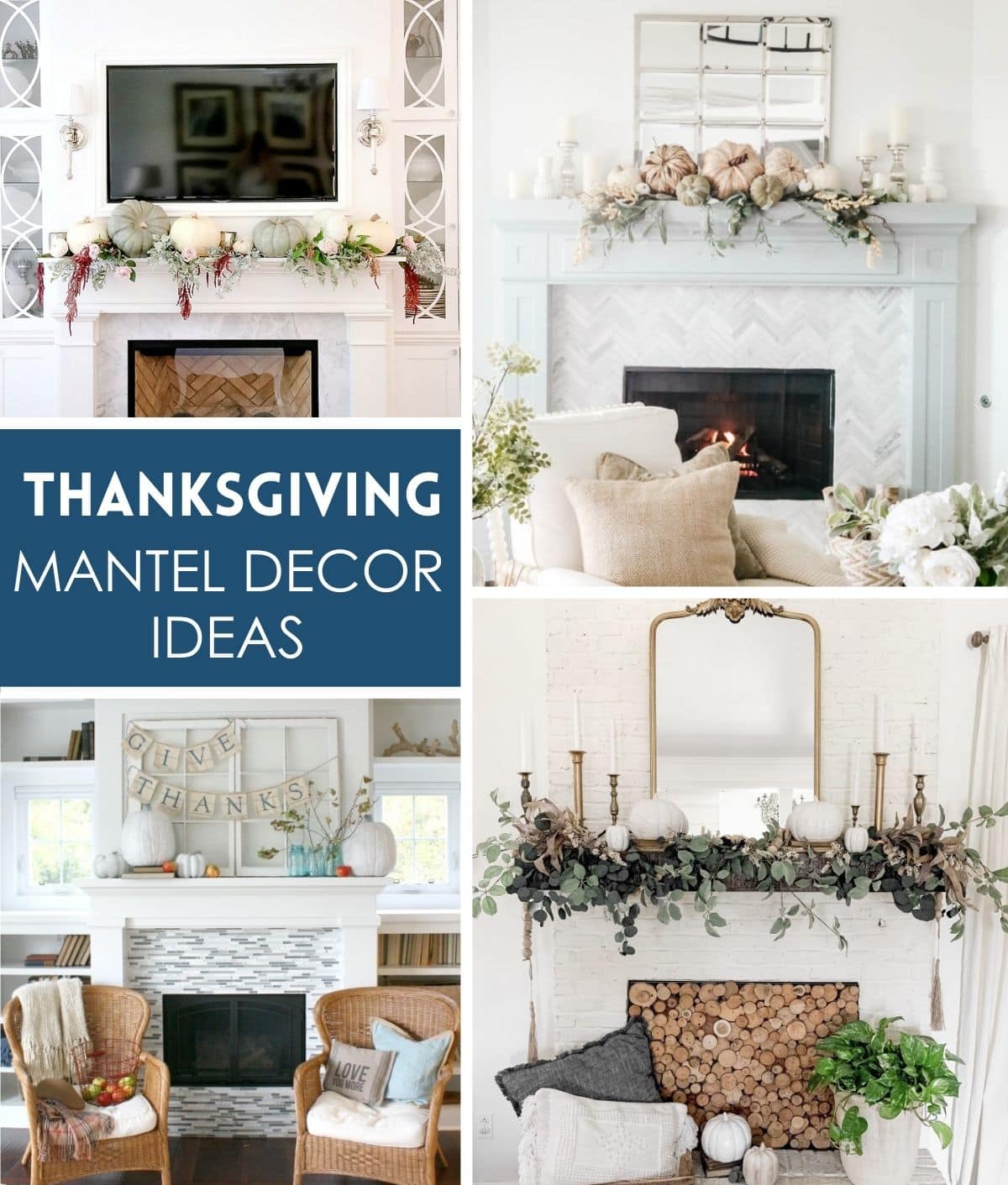 Thanksgiving Mantel Decor Ideas