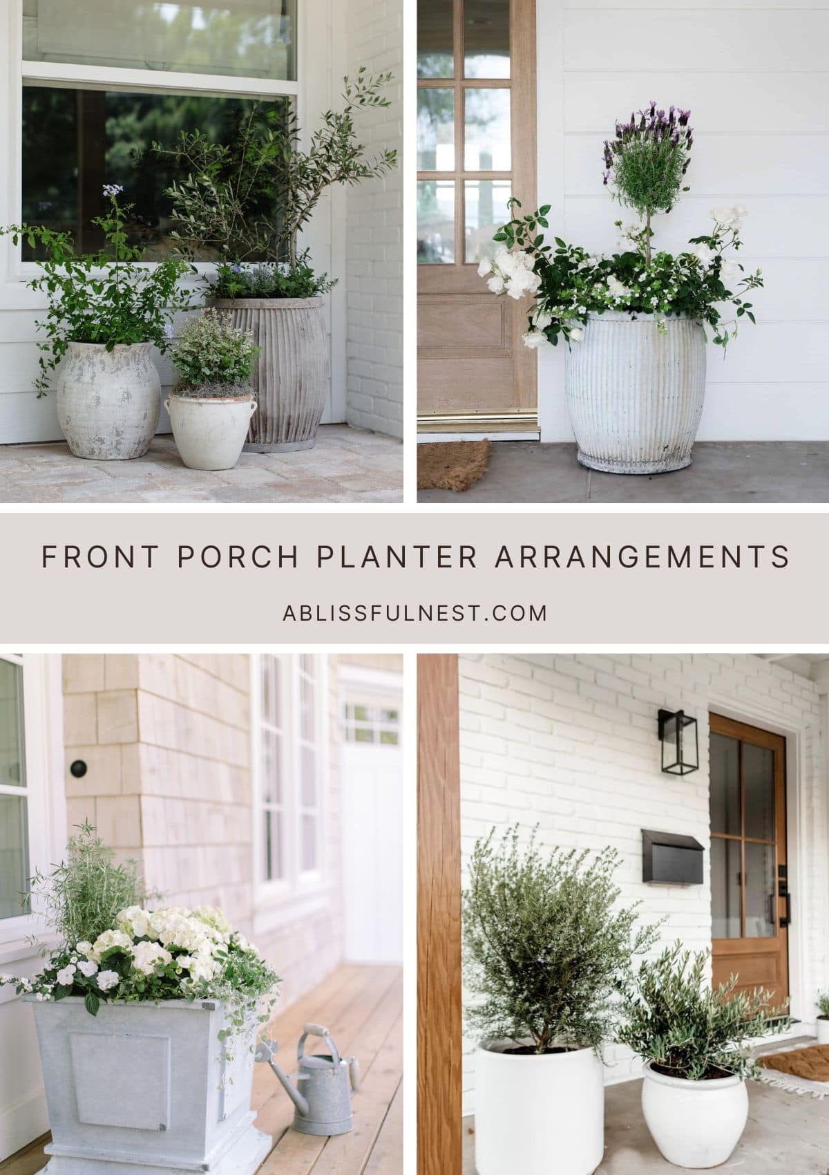 Front Porch Planter Arrangements