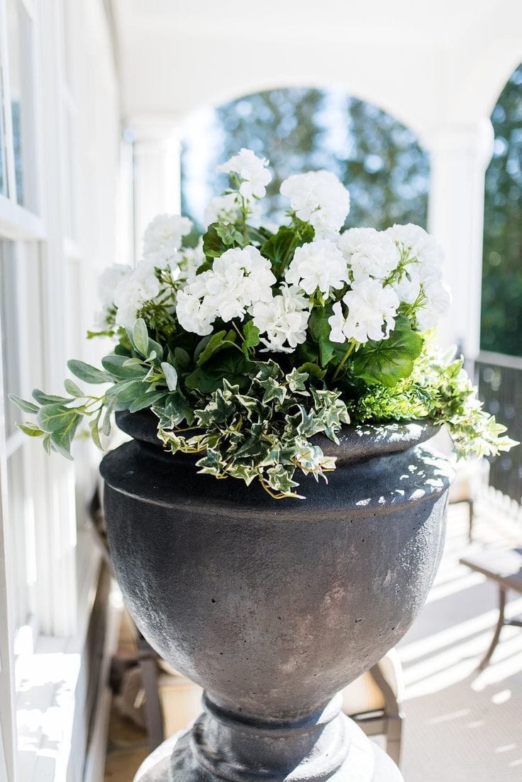 Artificial Planters For A Front Porch