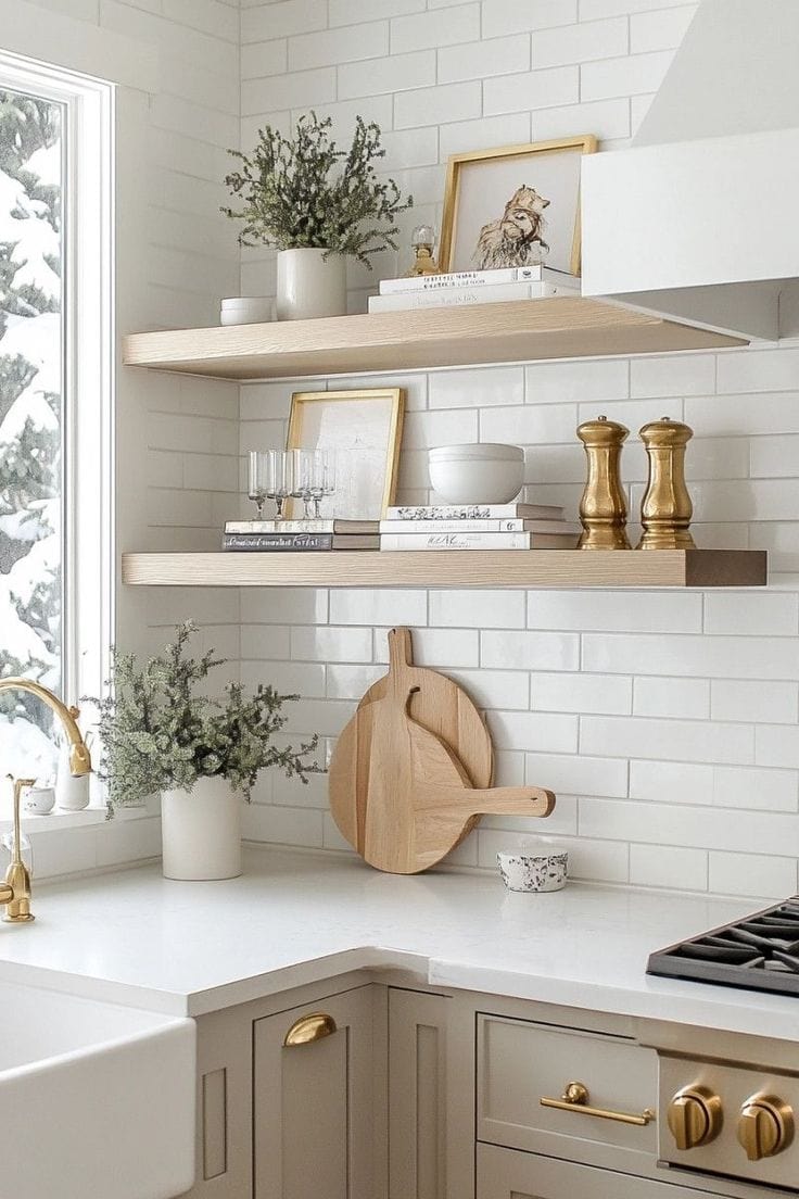 How To Style Kitchen Shelving